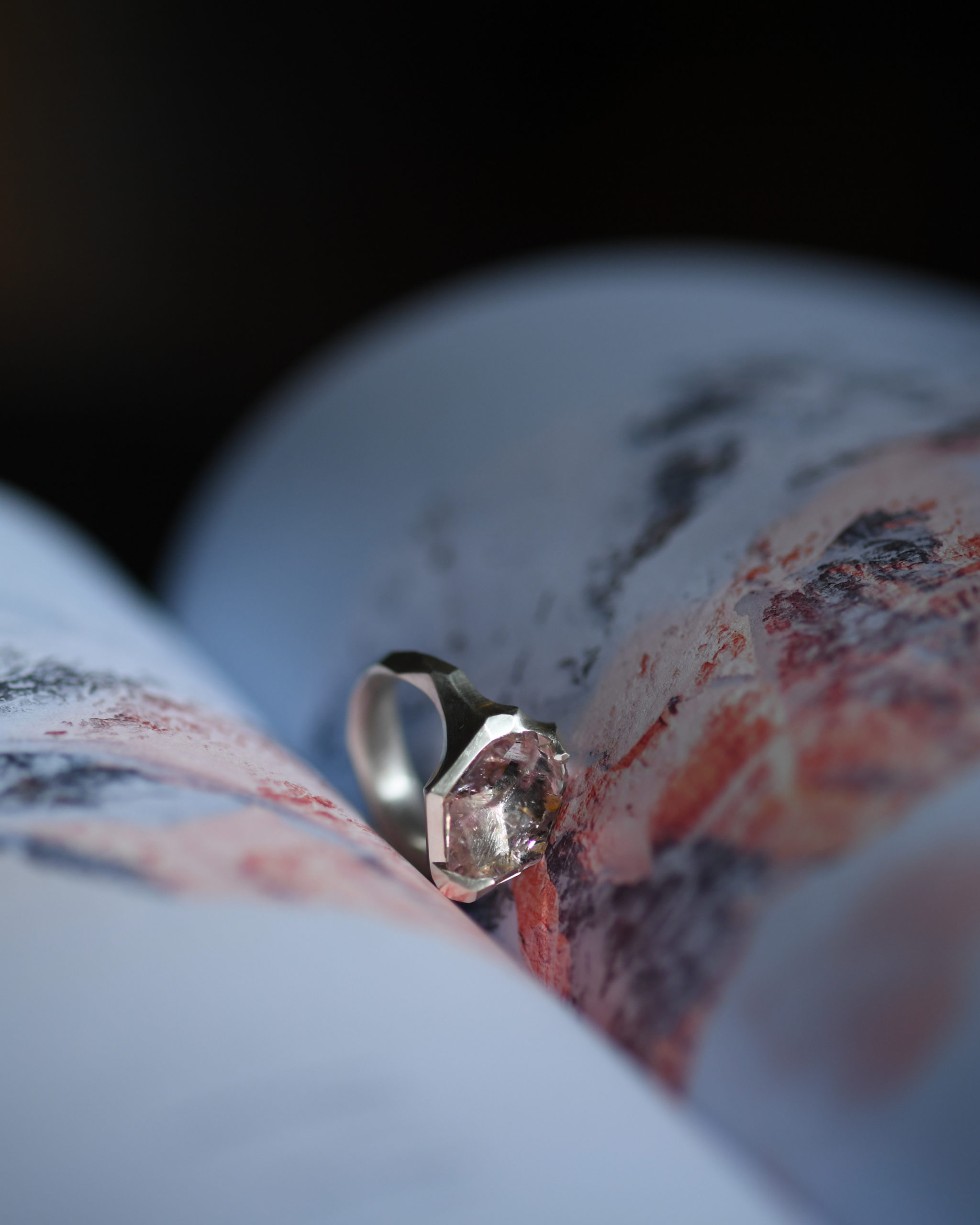 Pink Tourmaline Ring / ピンクトルマリンを留めた指輪
