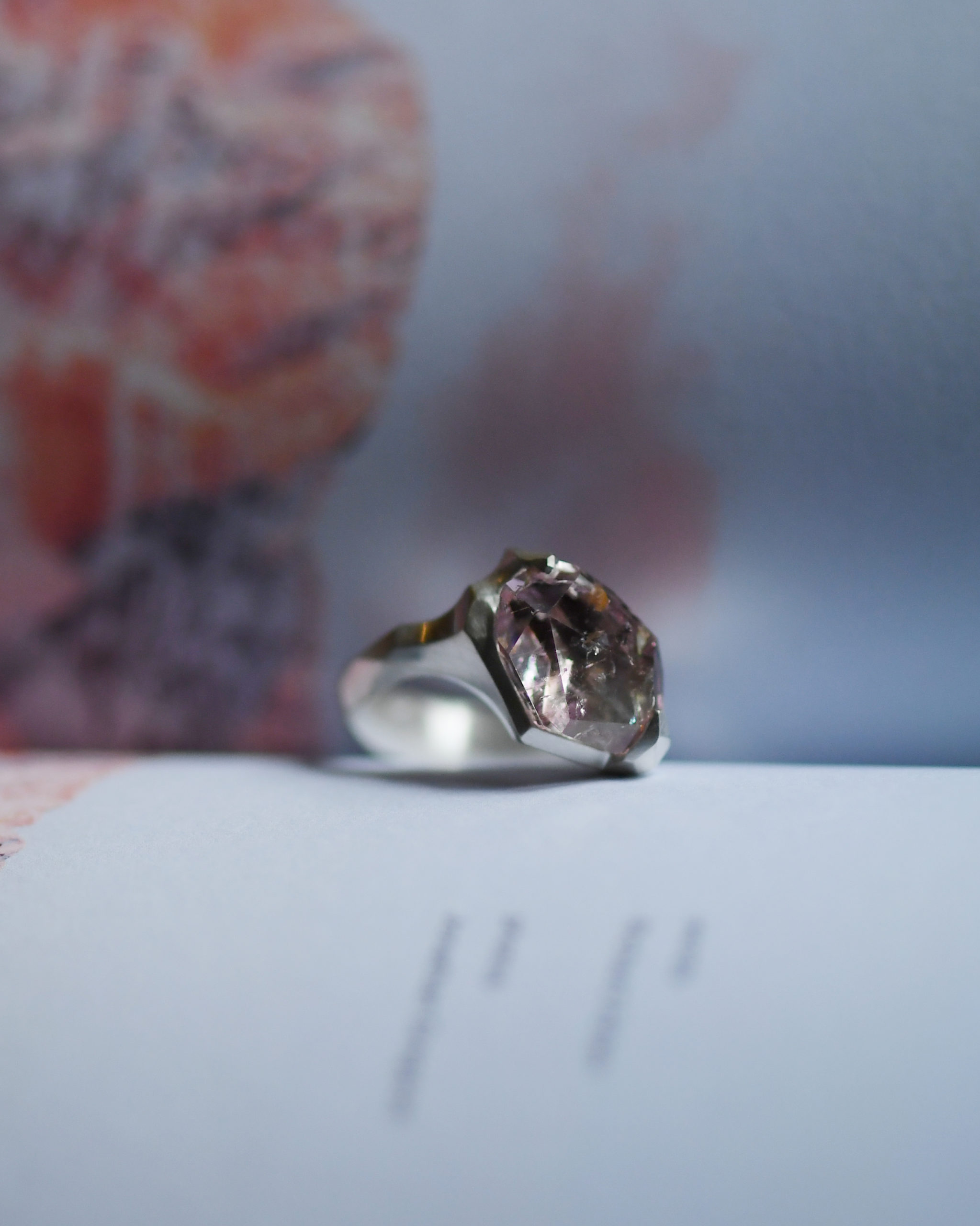 Pink Tourmaline Ring / ピンクトルマリンを留めた指輪